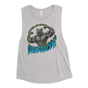 Beastmode (Blue) Women's Muscle Tank