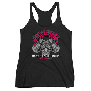 Musclewear LA (Pink) Women's Triblend Racerback Tank