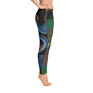 Rainforest Blue Snake Leggings