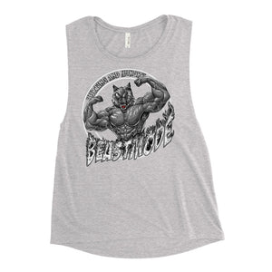 Beastmode (White) Women's Muscle Tank