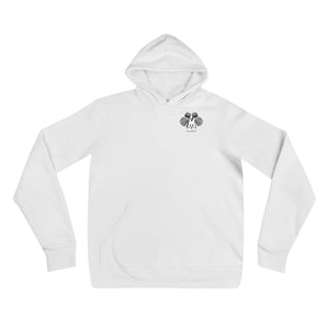 Musclewear LA (White) Unisex Fleece Hoodie