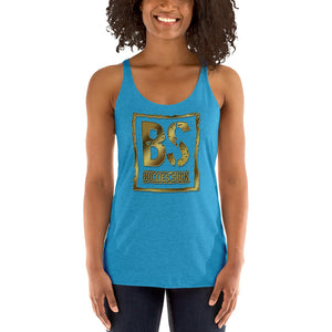 Bullies Suck Golden Women's Triblend Racerback Tank