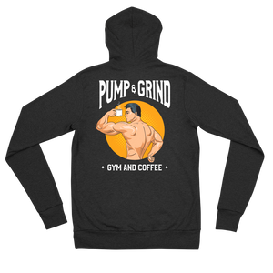 Pump & Grind Unisex Lightweight Zip Hoodie