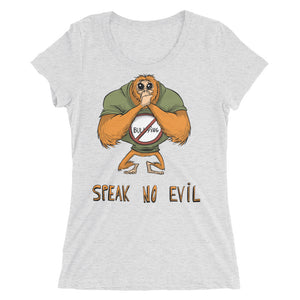 Speak No Evil Women's Triblend Tee