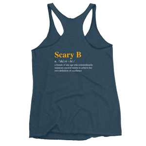 Scary B Women's Triblend Racerback Tank