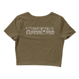 Ancient Iron Muscle Beach Women’s Crop Tee