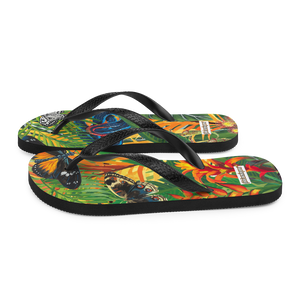 Butterfly Rainforest Flip-Flops