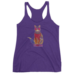 Psycatdelic Women's Triblend Racerback Tank