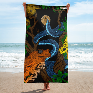 Rainforest Blue Snake Towel