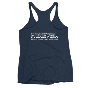 Ancient Iron Muscle Beach Triblend Women's Racerback Tank