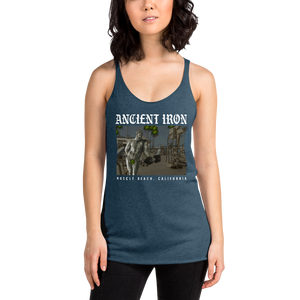 Ancient Iron Muscle Beach Triblend Women's Racerback Tank