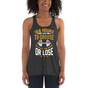 Play The Game Women's Flowy Racerback Tank