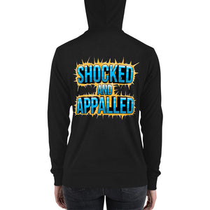 Shocked and Appalled Unisex Lightweight Zip Hoodie