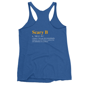 Scary B Women's Triblend Racerback Tank