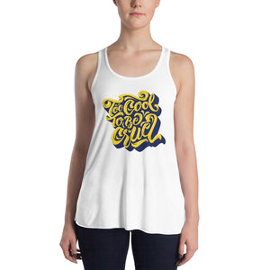 2Cool (Yellow) Women's Flowy Racerback Tank