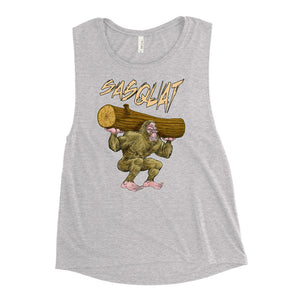 Sasquat Toon Women's Muscle Tank