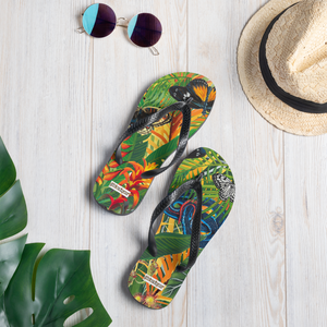 Butterfly Rainforest Flip-Flops