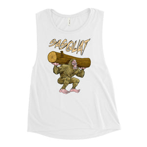 Sasquat Toon Women's Muscle Tank