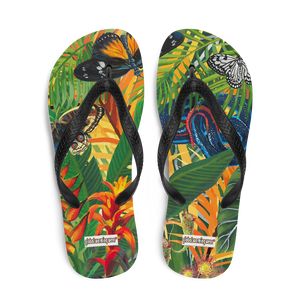 Butterfly Rainforest Flip-Flops