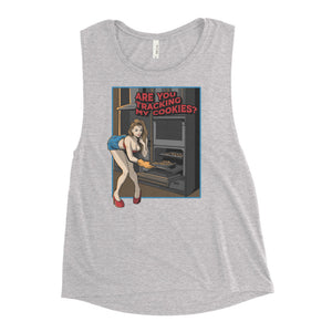 Tracking My Cookies #1 Women's Muscle Tank