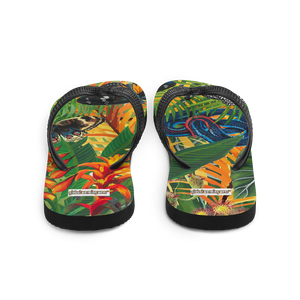 Butterfly Rainforest Flip-Flops