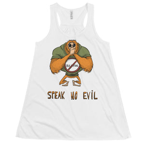 Speak No Evil Women's Flowy Racerback Tank