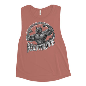 Beastmode (White) Women's Muscle Tank