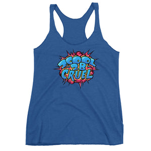 2Cool (Blue/Pink) Women's Triblend Racerback Tank