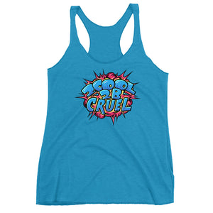 2Cool (Blue/Pink) Women's Triblend Racerback Tank