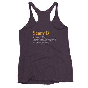 Scary B Women's Triblend Racerback Tank