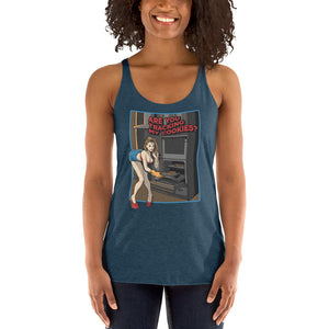 Tracking My Cookies #1 Women's Triblend Racerback Tank