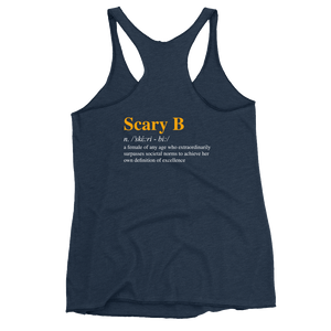 Scary B Women's Triblend Racerback Tank