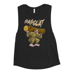 Sasquat Toon Women's Muscle Tank