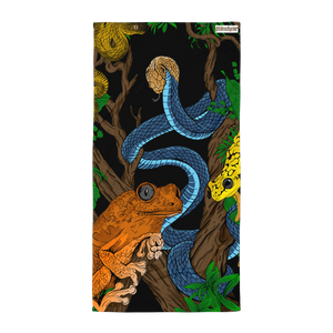 Rainforest Blue Snake Towel