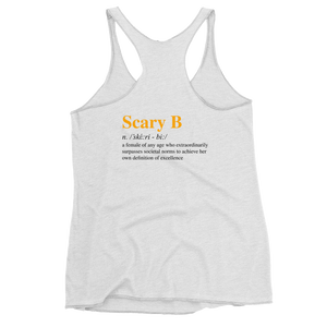 Scary B Women's Triblend Racerback Tank