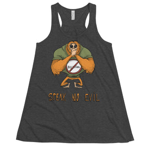 Speak No Evil Women's Flowy Racerback Tank