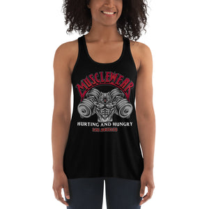 Musclewear LA (Red) Women's Flowy Racerback Tank