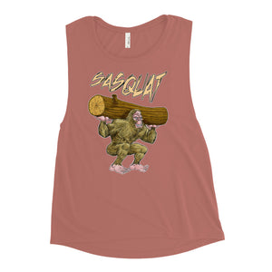 Sasquat Toon Women's Muscle Tank