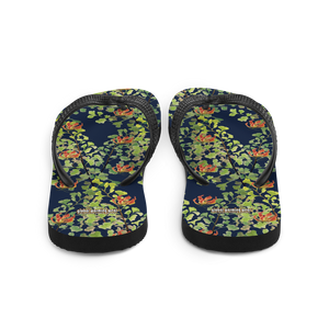 Ferntastic (Navy) Flip-Flops