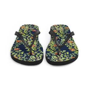 Ferntastic (Navy) Flip-Flops