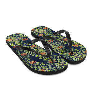 Ferntastic (Navy) Flip-Flops