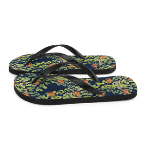 Ferntastic (Navy) Flip-Flops