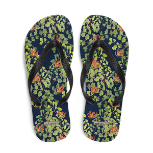 Ferntastic (Navy) Flip-Flops